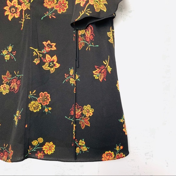 NWT A.L.C. Clara V-Neck Floral-Print Silk Top - Picture 6 of 8